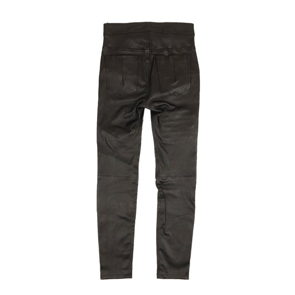 UNRAVEL PROJECT Black Leather Zipper Skinny Pants Size 25 $2240 - Picture 3 of 4
